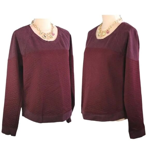 The North Face Burgundy Recover Up Crew Popover Sweater Large - Picture 1 of 15